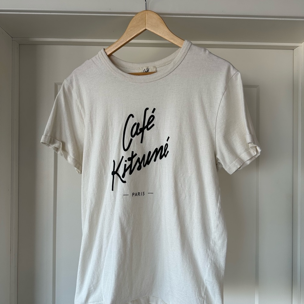 Cafe Kitsune Cream T-shirt - Size M - Like New